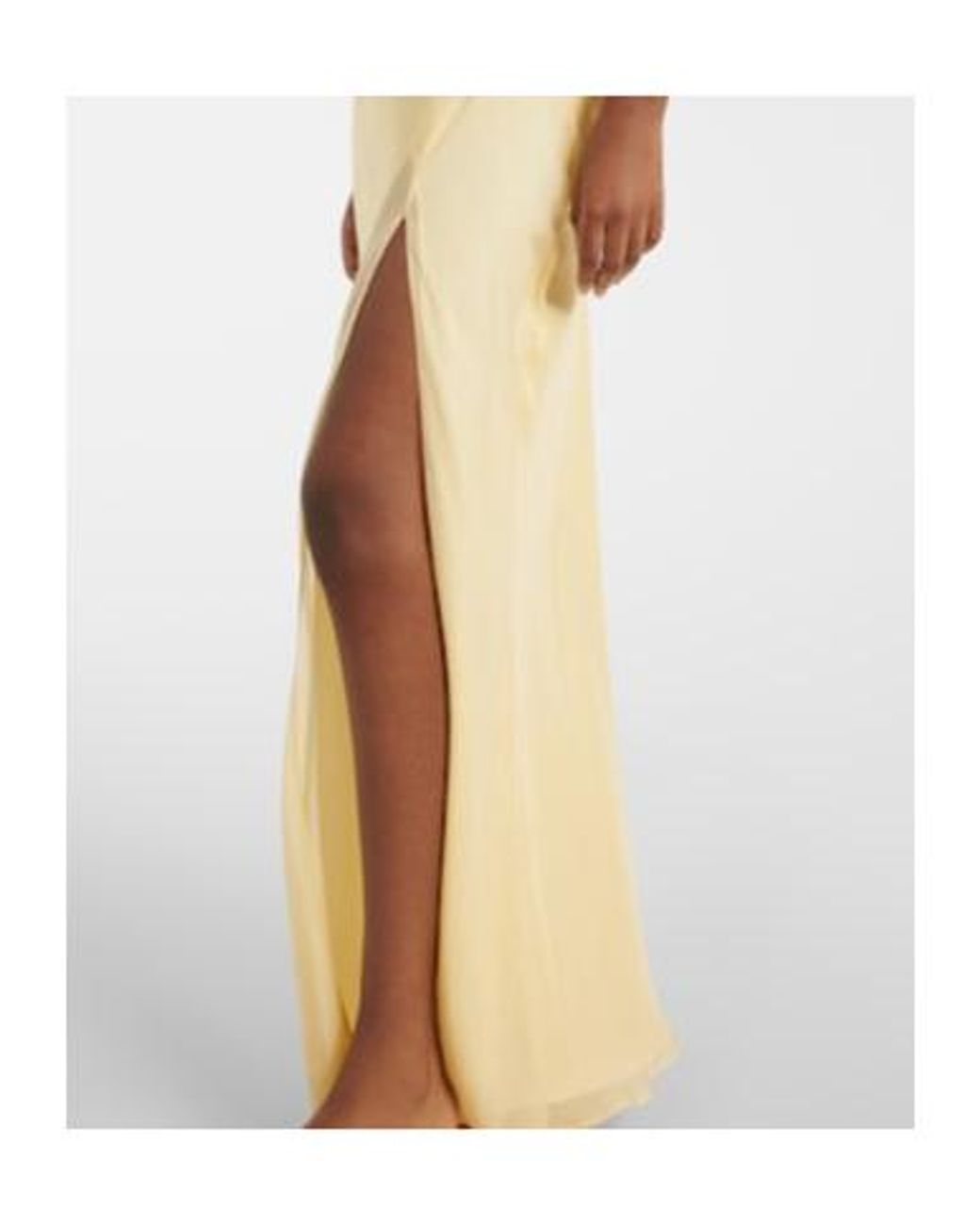 Sir White Strobe Off-Shoulder Maxi Dress