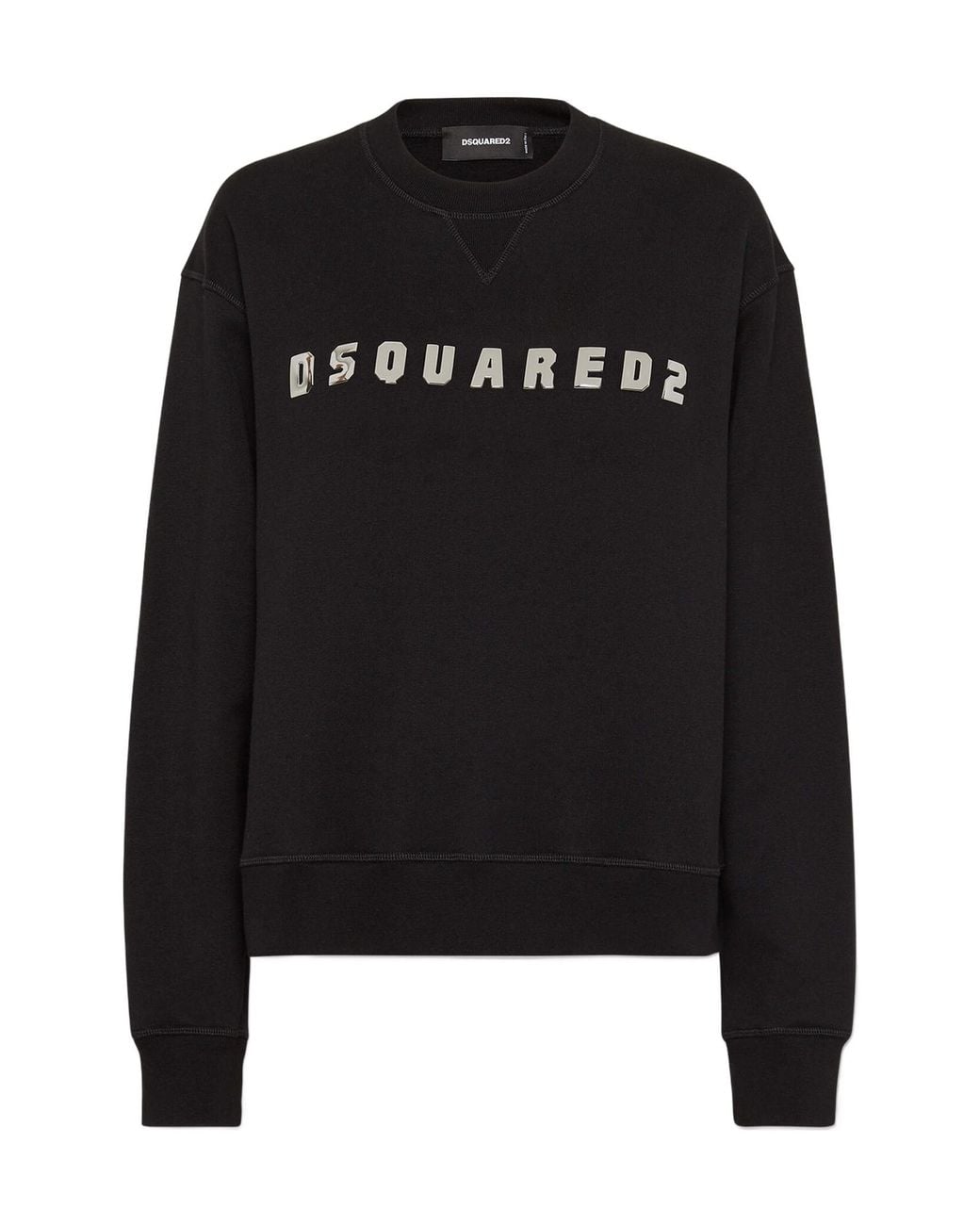 DSquared² Black Logo Detailed Crewneck Sweatshirt