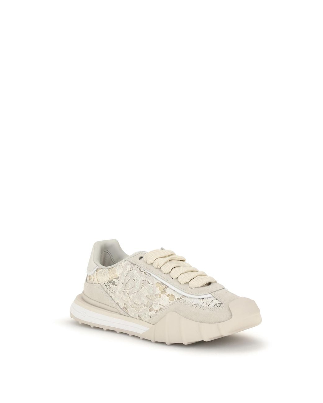 Dolce & Gabbana Natural Dg Logo Detailed Sneakers