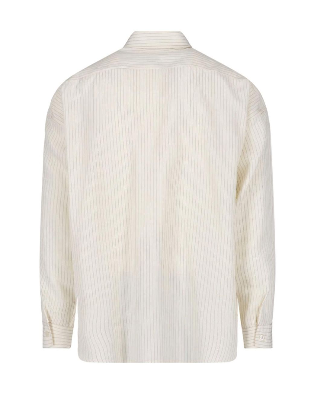 sunflower White Long Sleeve Shirt for men