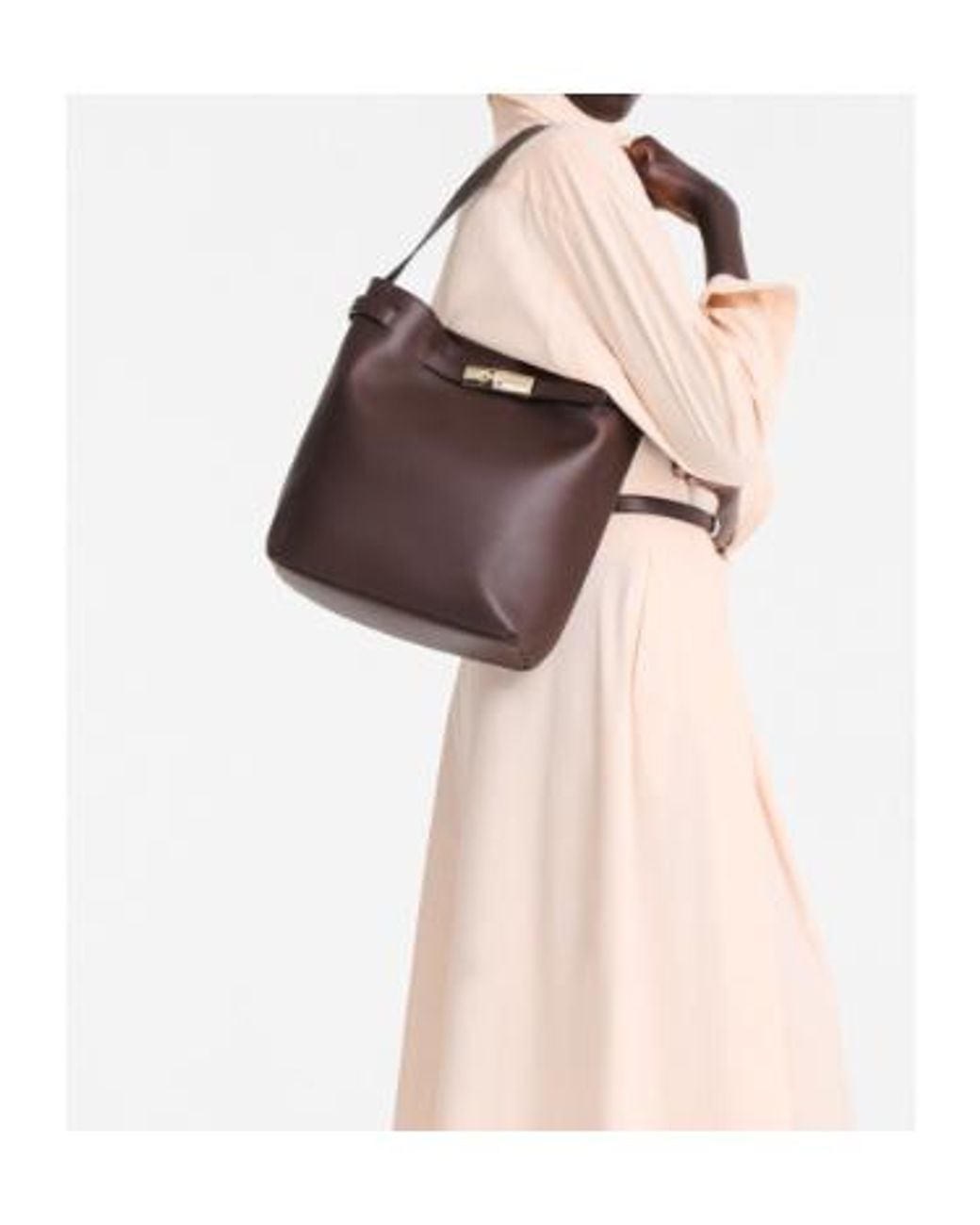 Longchamp Brown Le Smart Shoulder Bag