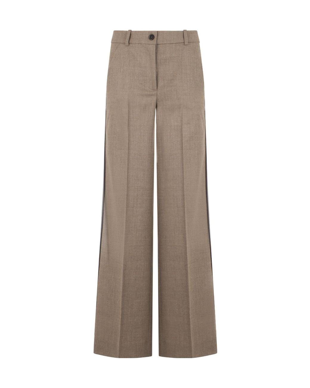 P.A.R.O.S.H. Brown P.A.R.O..H. High-Waist Palazzo Pants