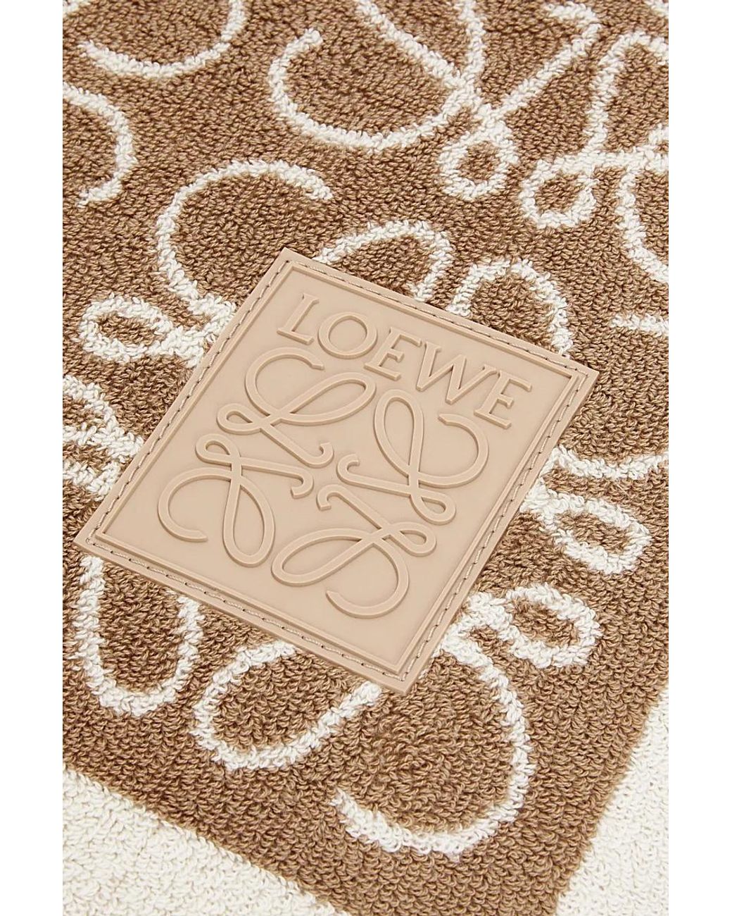 Loewe White Anagram Towel