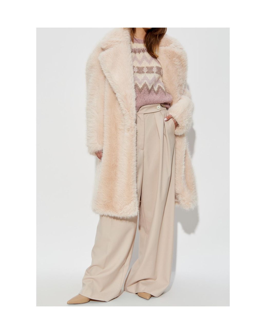 Woolrich Pink Pattern Intarsia-Knit Crewneck Jumper