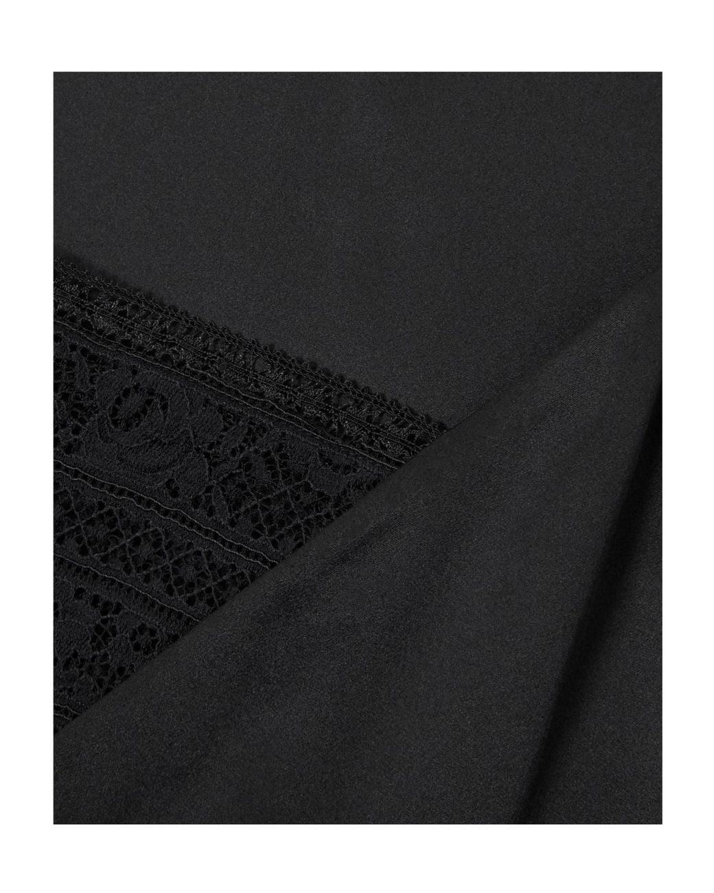Eres Black Pensée Lace-Trim Silk Camisole