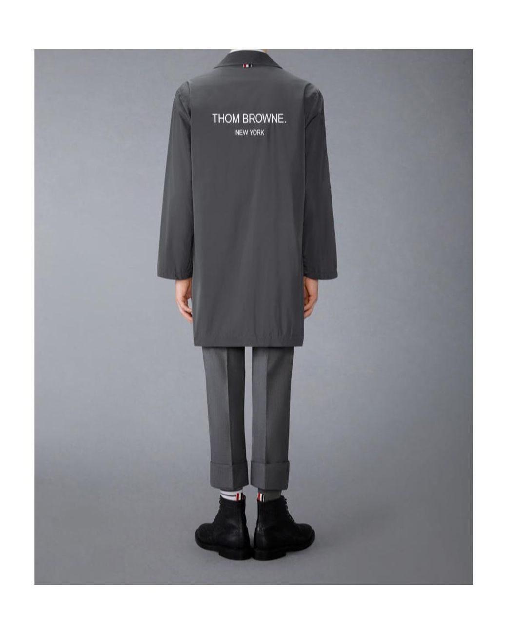Thom Browne Gray Memory Tech Smock for men