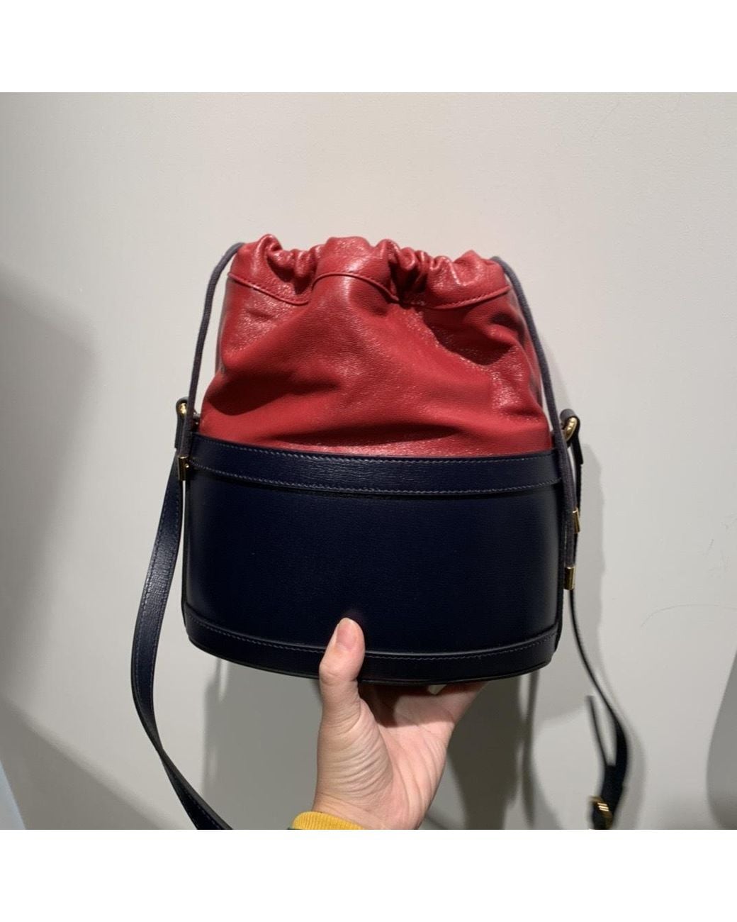Gucci Blue 1955 Horsebit Shoulder Bag