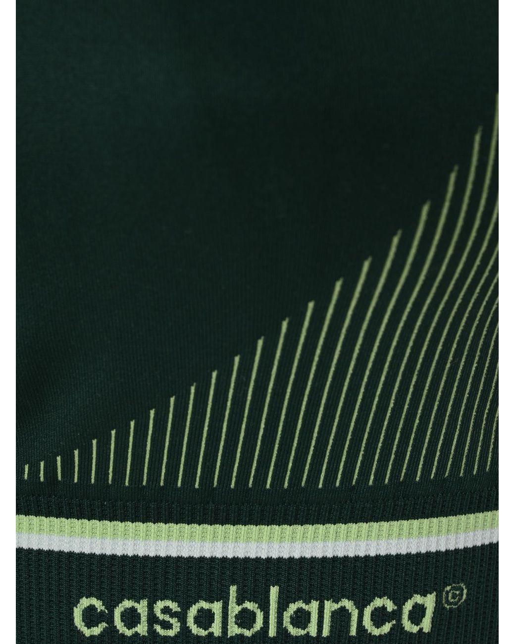 Casablanca Green Seamless Logo Performance Top