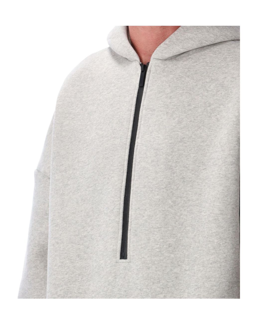 Fear Of God Gray Athletic Half Zip Hoodie for men