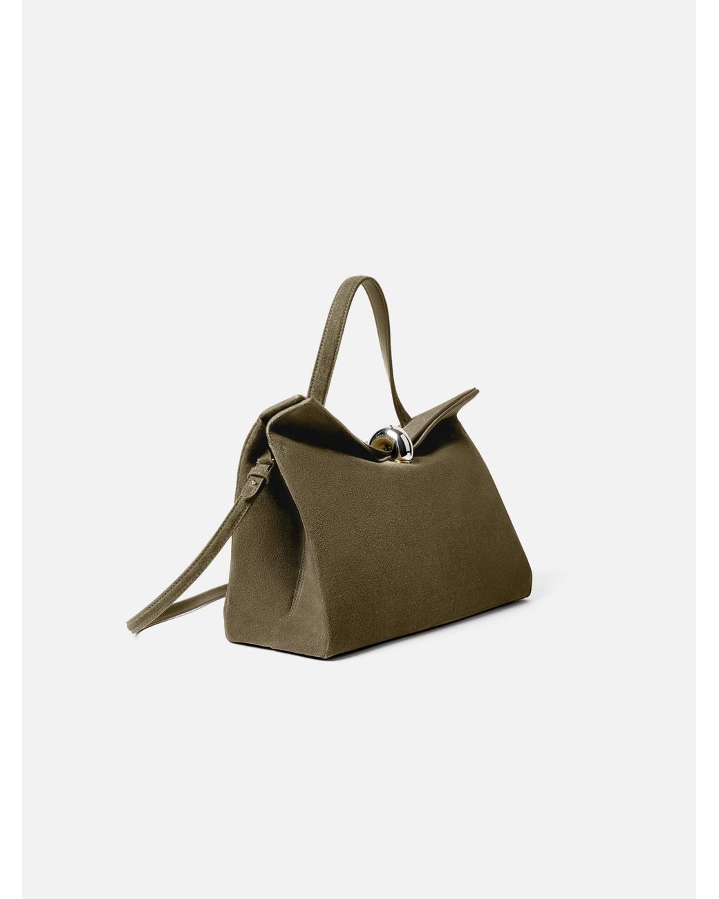 Jacquemus Green The Valérie Magnetic-Closure Tote Bag