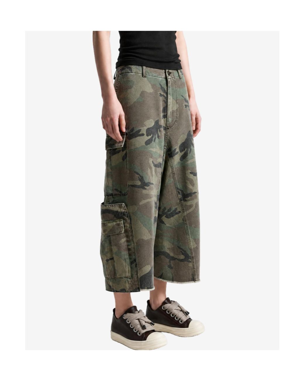 Vetements Gray Camouflage Cargo Pants for men