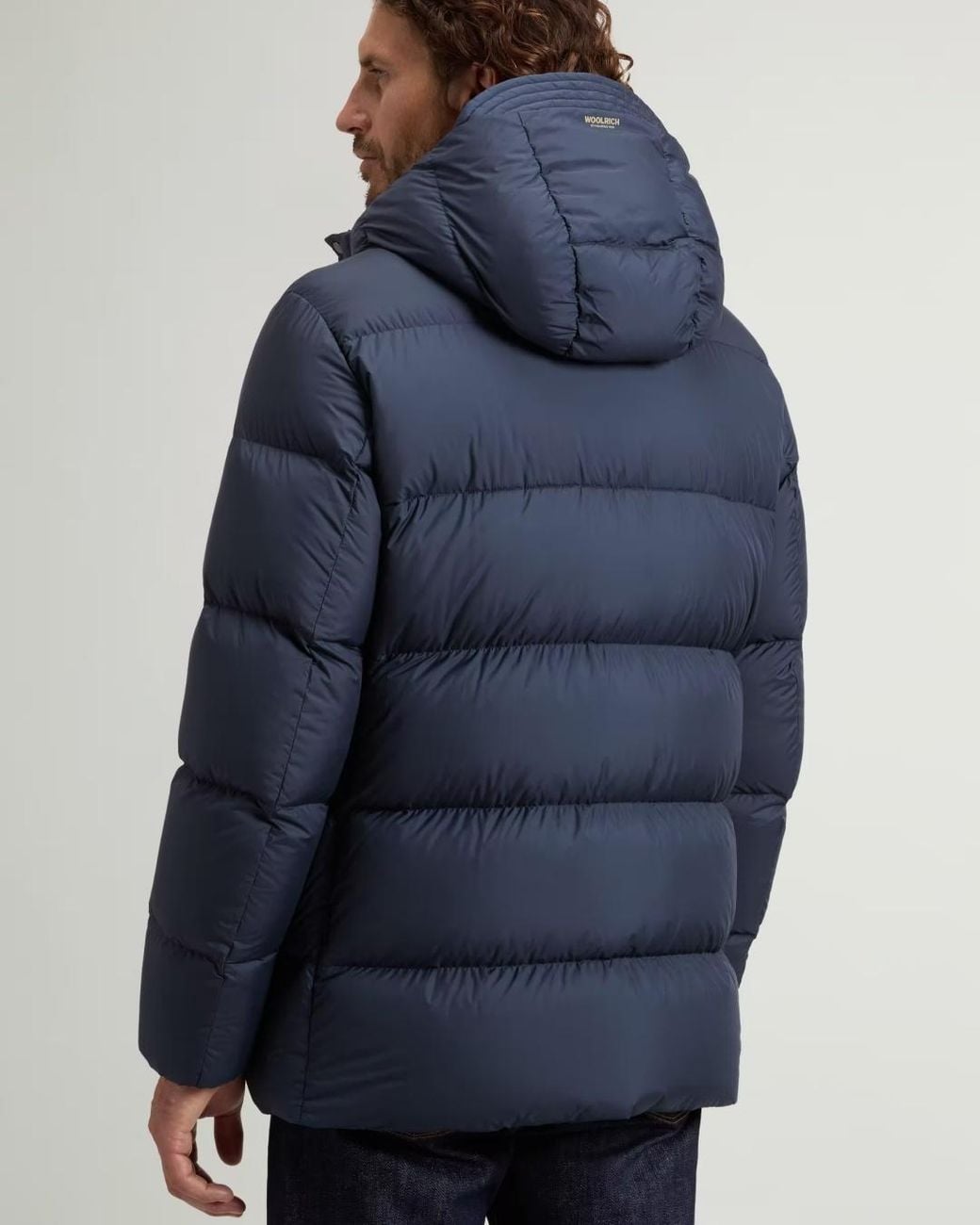 Woolrich Blue Cloud Parka for men