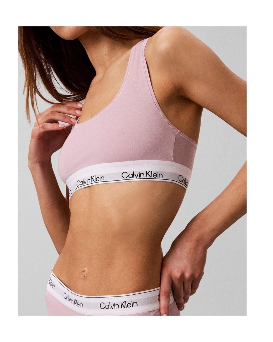 Calvin Klein Pink Racerback Wireless Bralette
