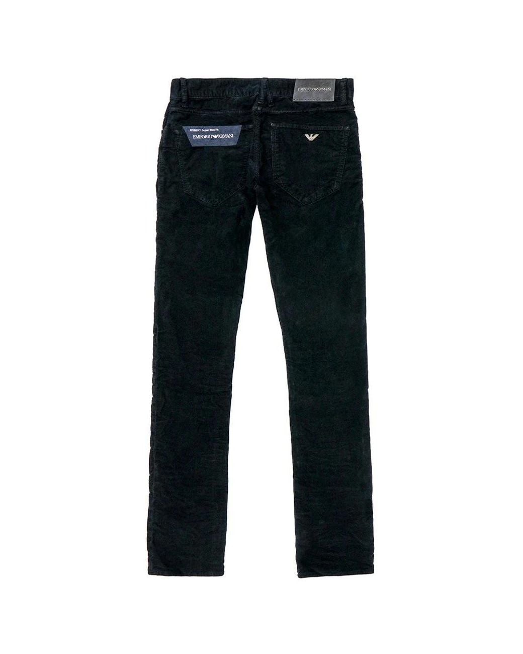Emporio Armani Black Logo Jeans for men