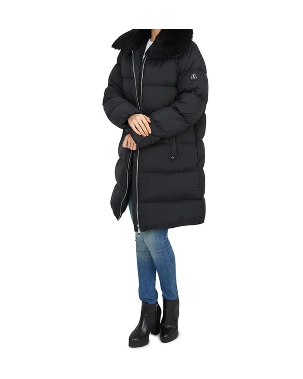 Moose Knuckles Black Belle Dune Padded Coat
