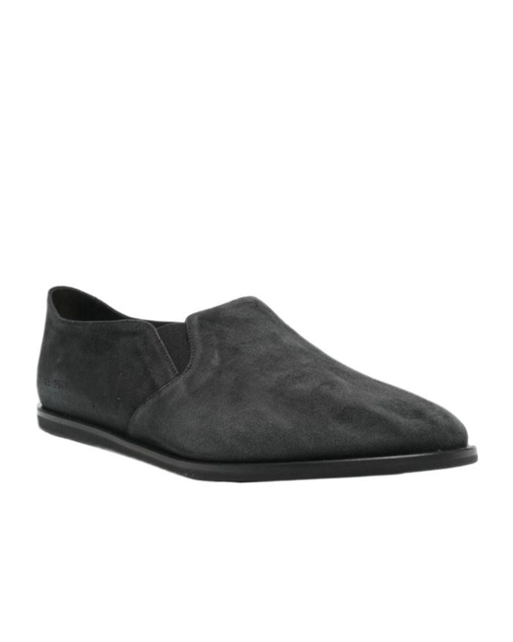 Common Projects Black Round-Toe Casual Shoes for men