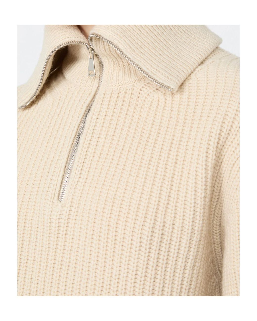 Max Mara Natural Weekend Wkdlaser Front Zipped Knitted Jumper