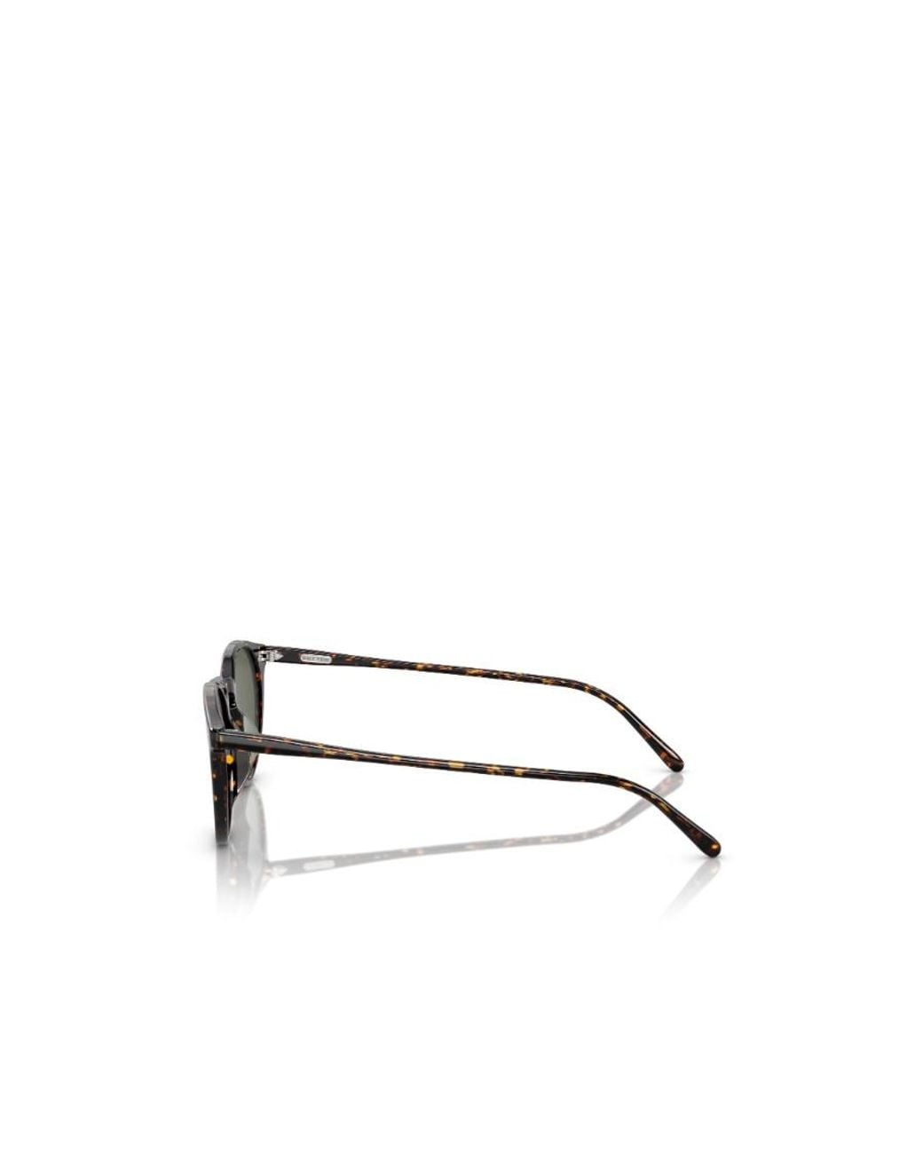 Oliver Peoples Green Round Frame Sunglasses for men