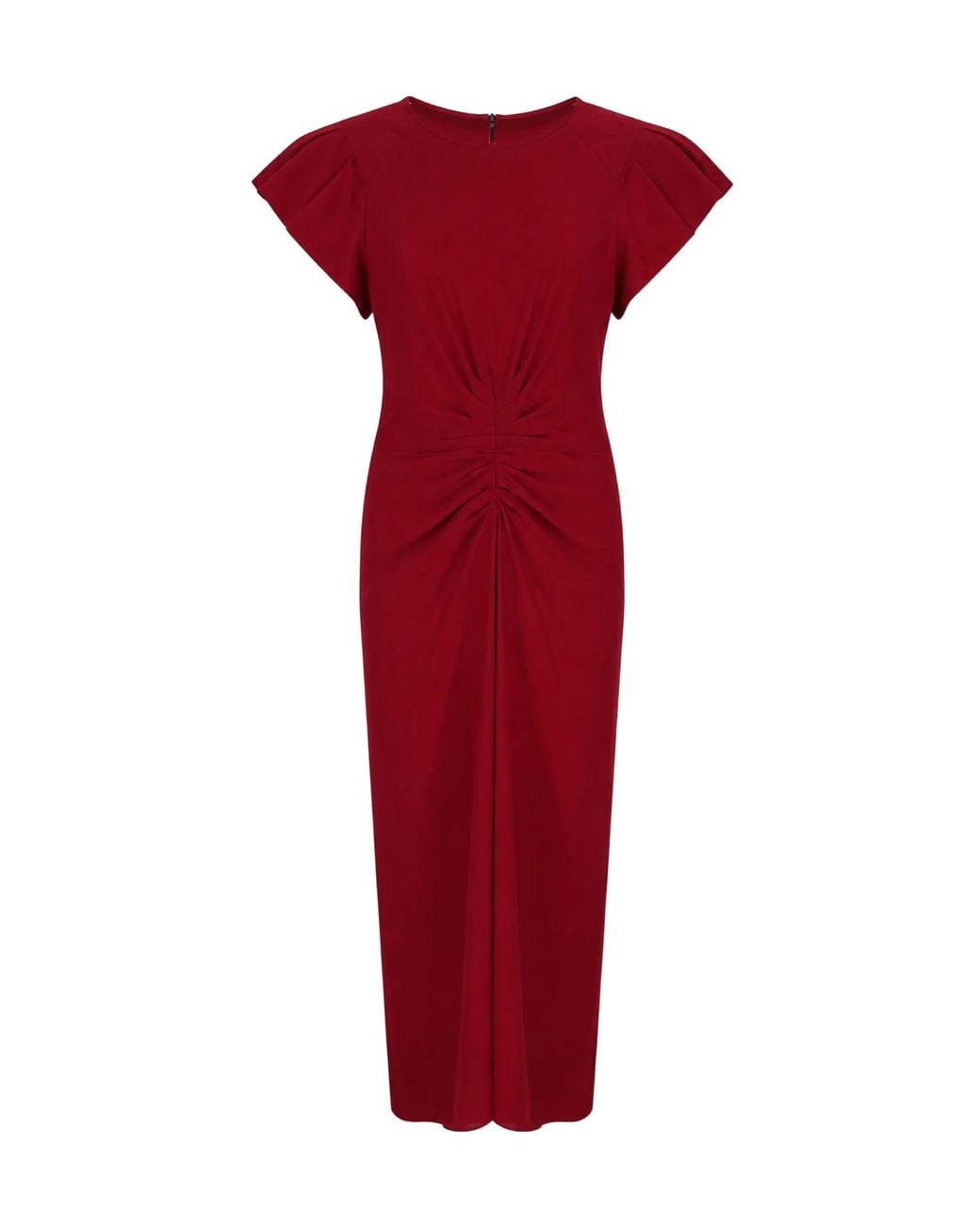 Isabel Marant Red Short-Sleeved Dress