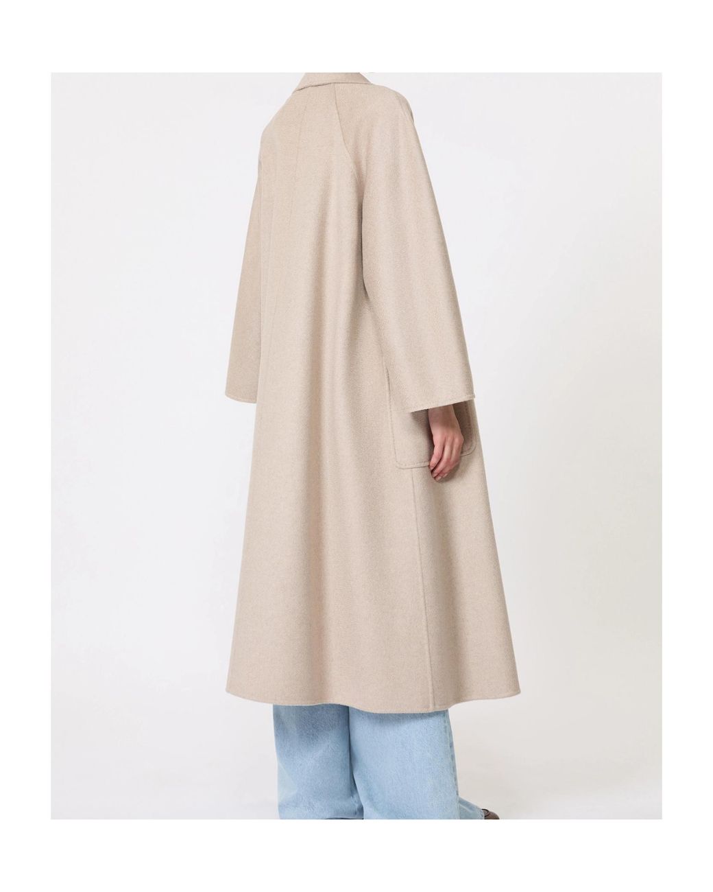 Max Mara Natural Ludmilla Belted Long Coat