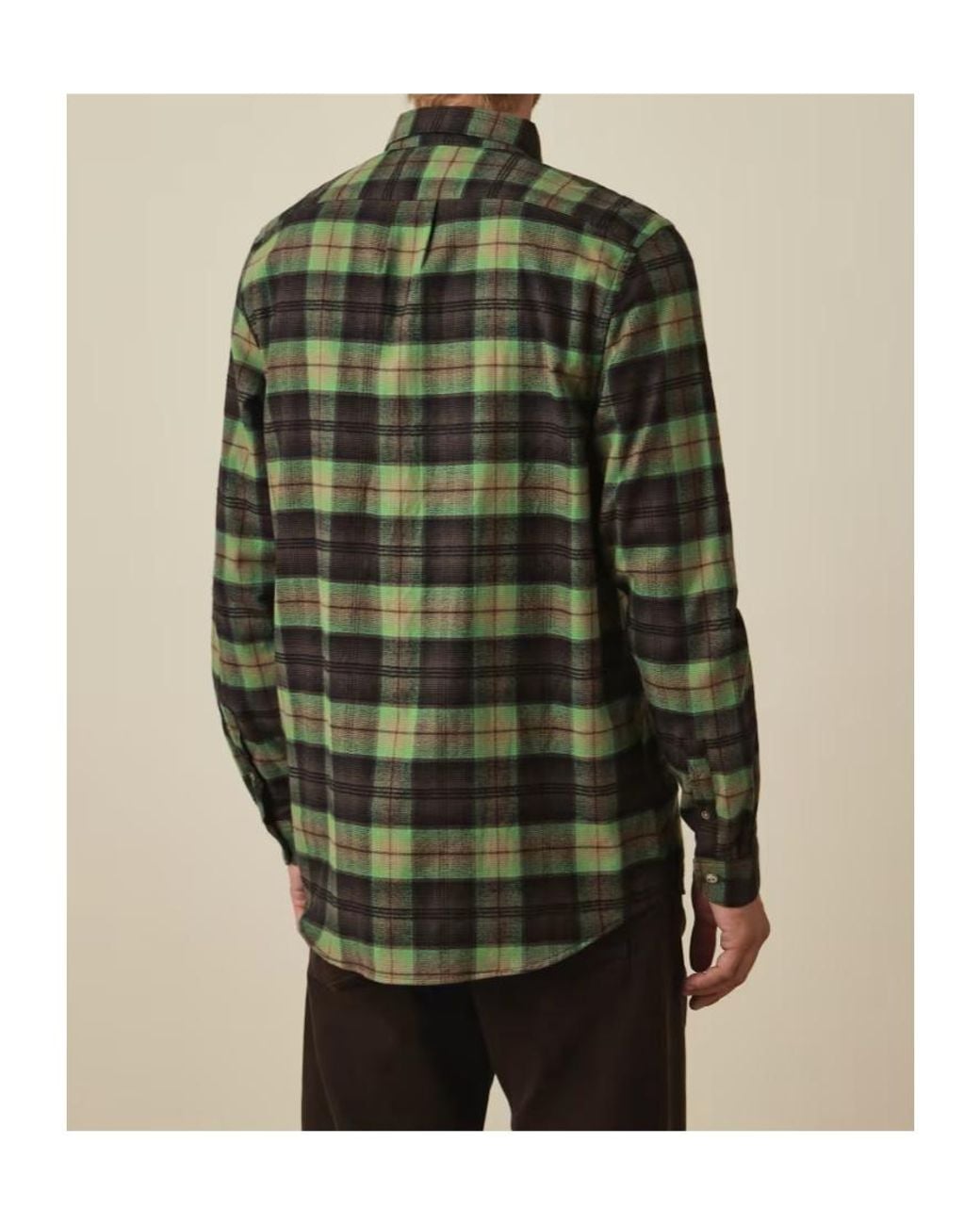Paul Smith Green Ps Checked Button-Down Shirt for men