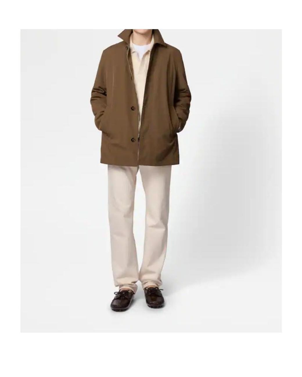 Tod's Brown Long-Sleeved Coat for men