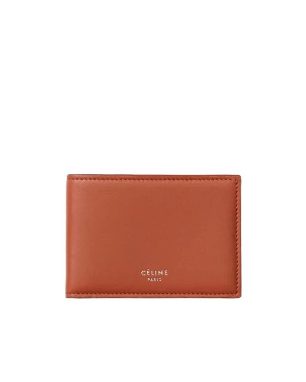 Céline White Logo Wallet