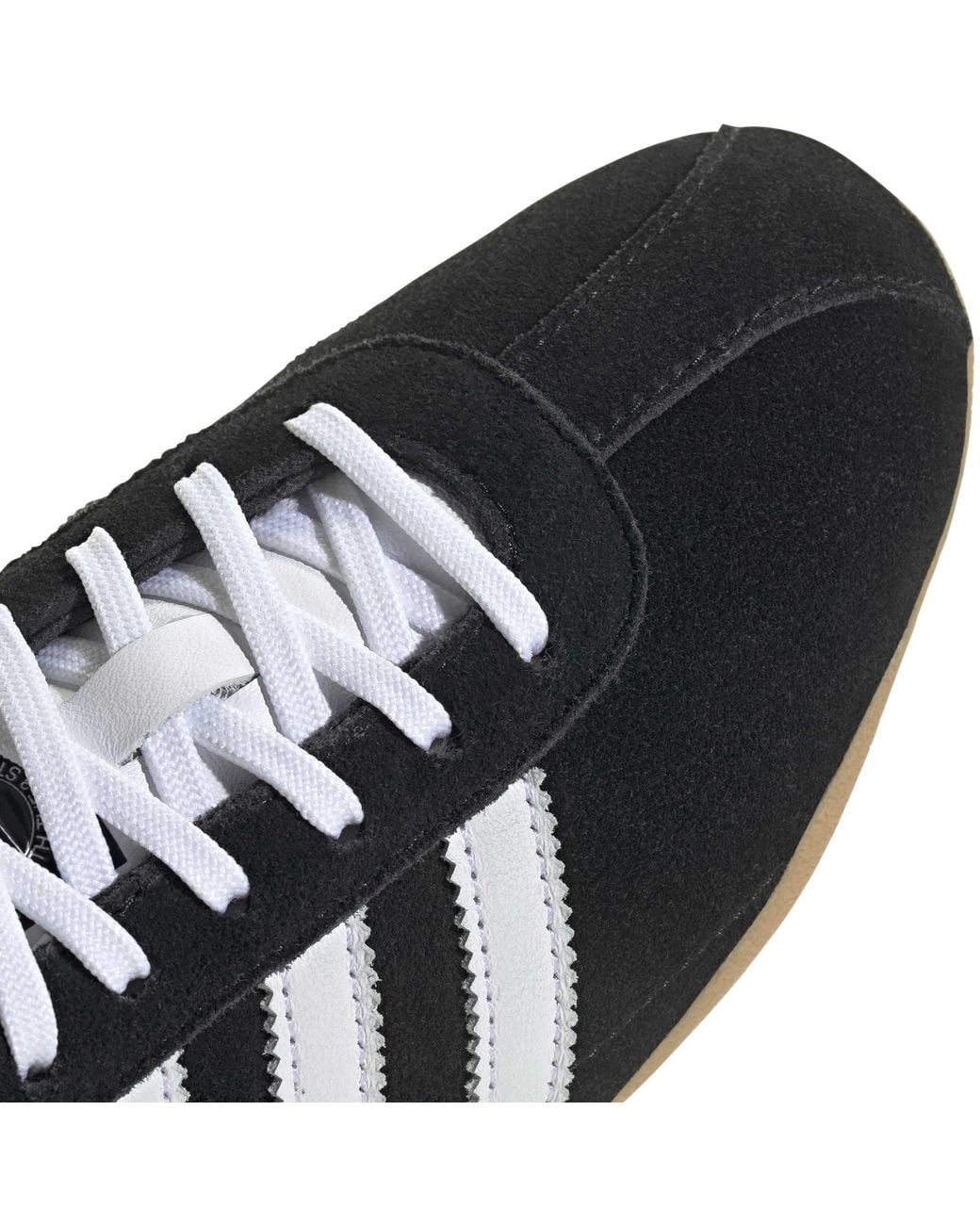 Adidas Originals Black Suede Low-Top Lace-Up Shoes