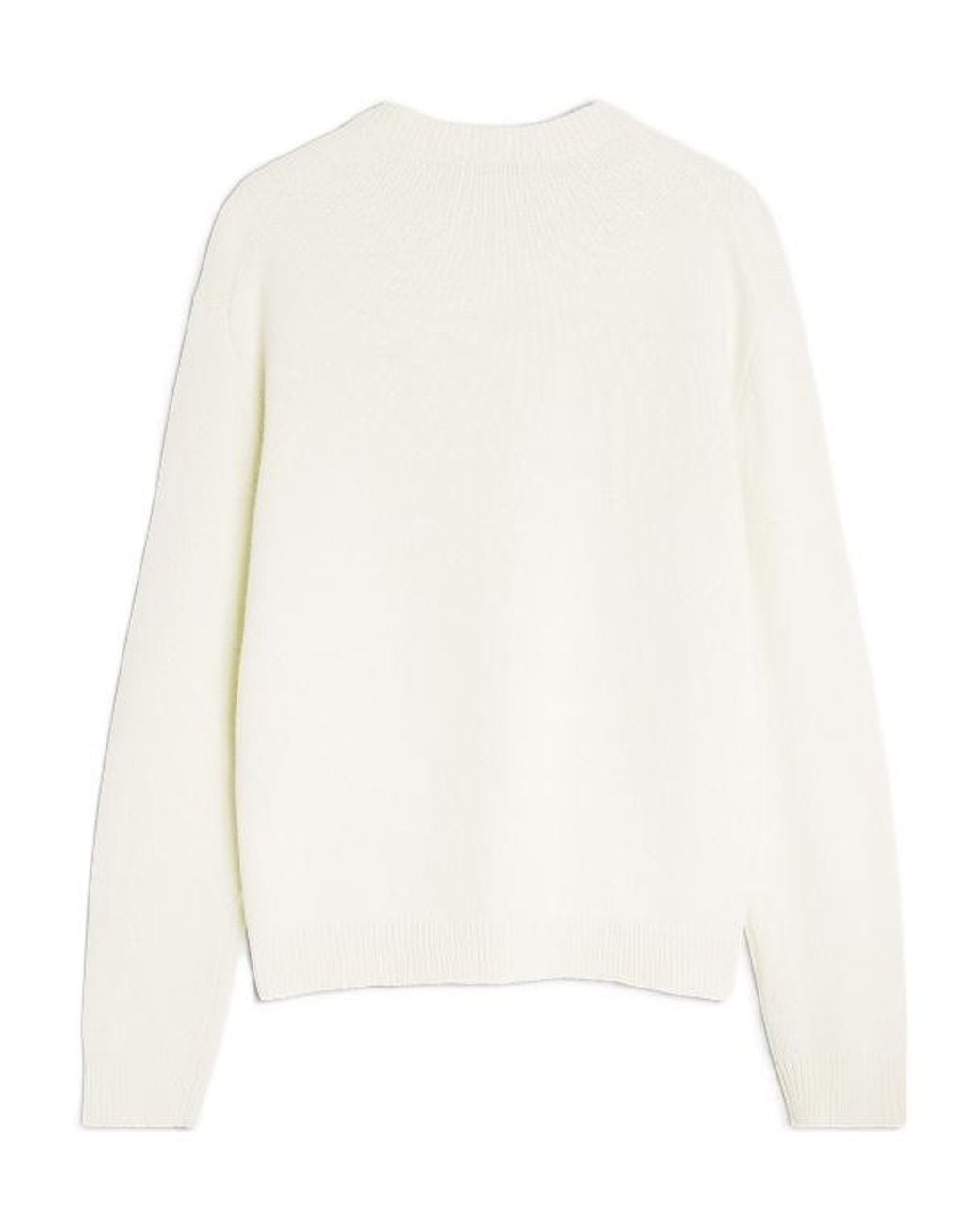 Maison Kitsuné White Maison Kitsuné Fox Head Intarsia Jumper for men