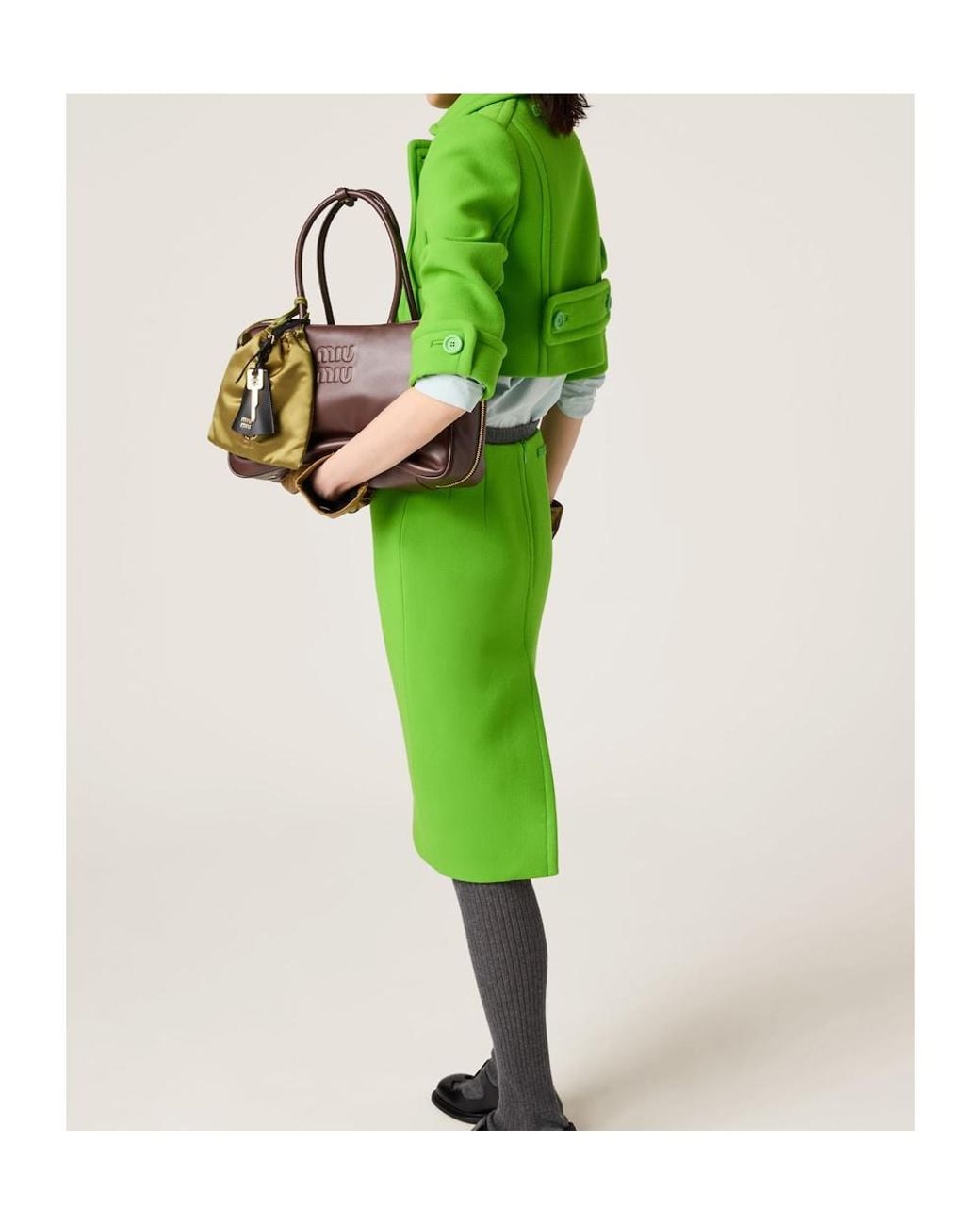 Miu Miu Brown Beau Leather Bag