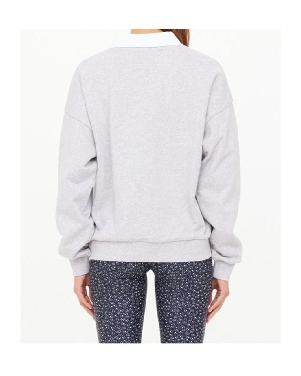 The Upside Gray Pascal Collared Sweatshirt