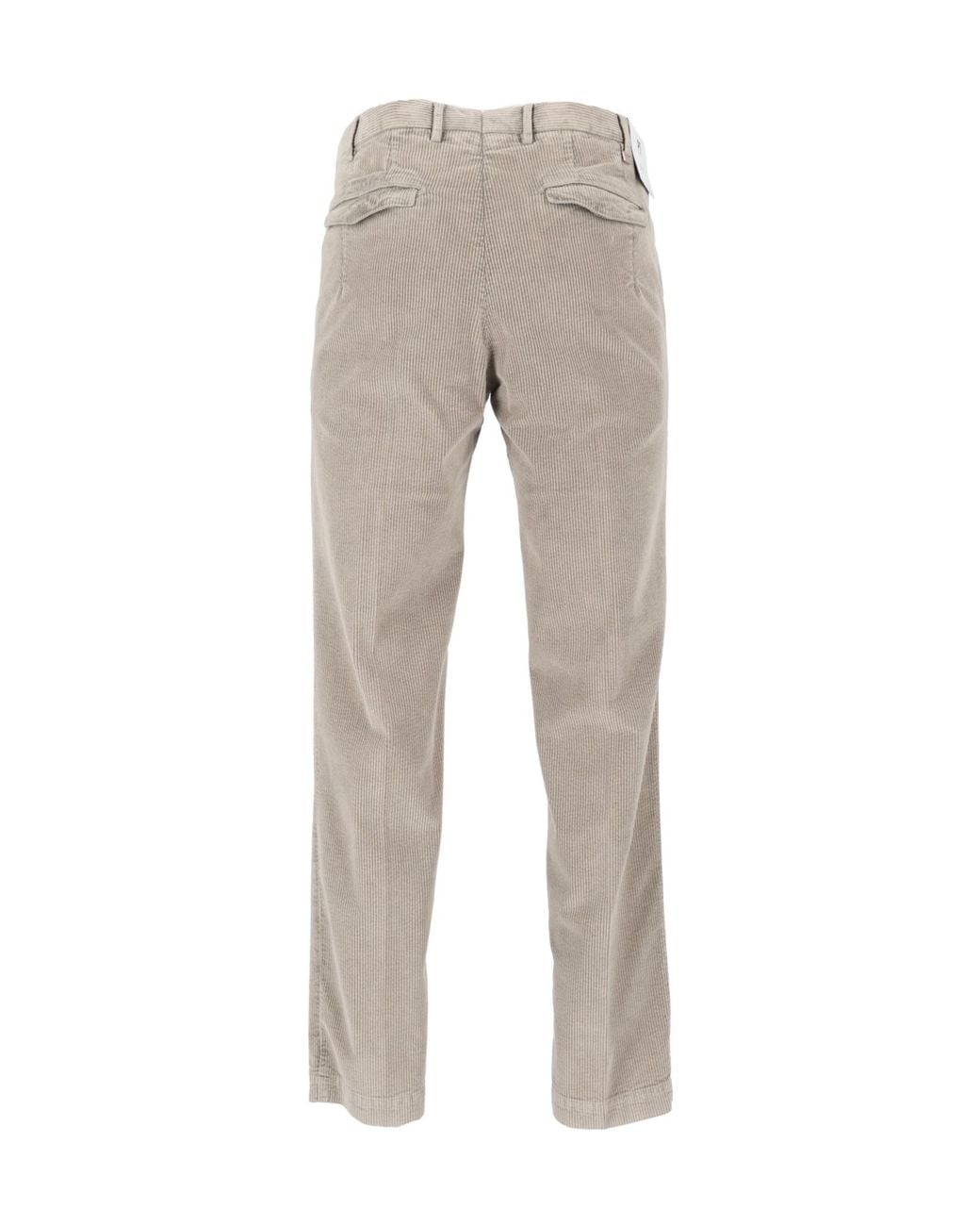 PT01 Gray Casual Trousers With Belt Loops for men