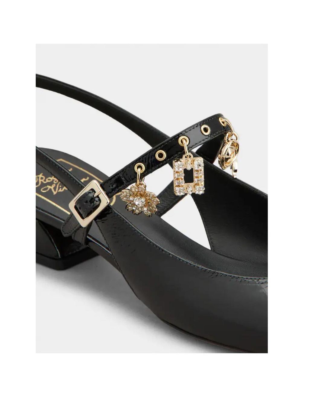 Roger Vivier Black Très Vivier Slingback Mary Janes