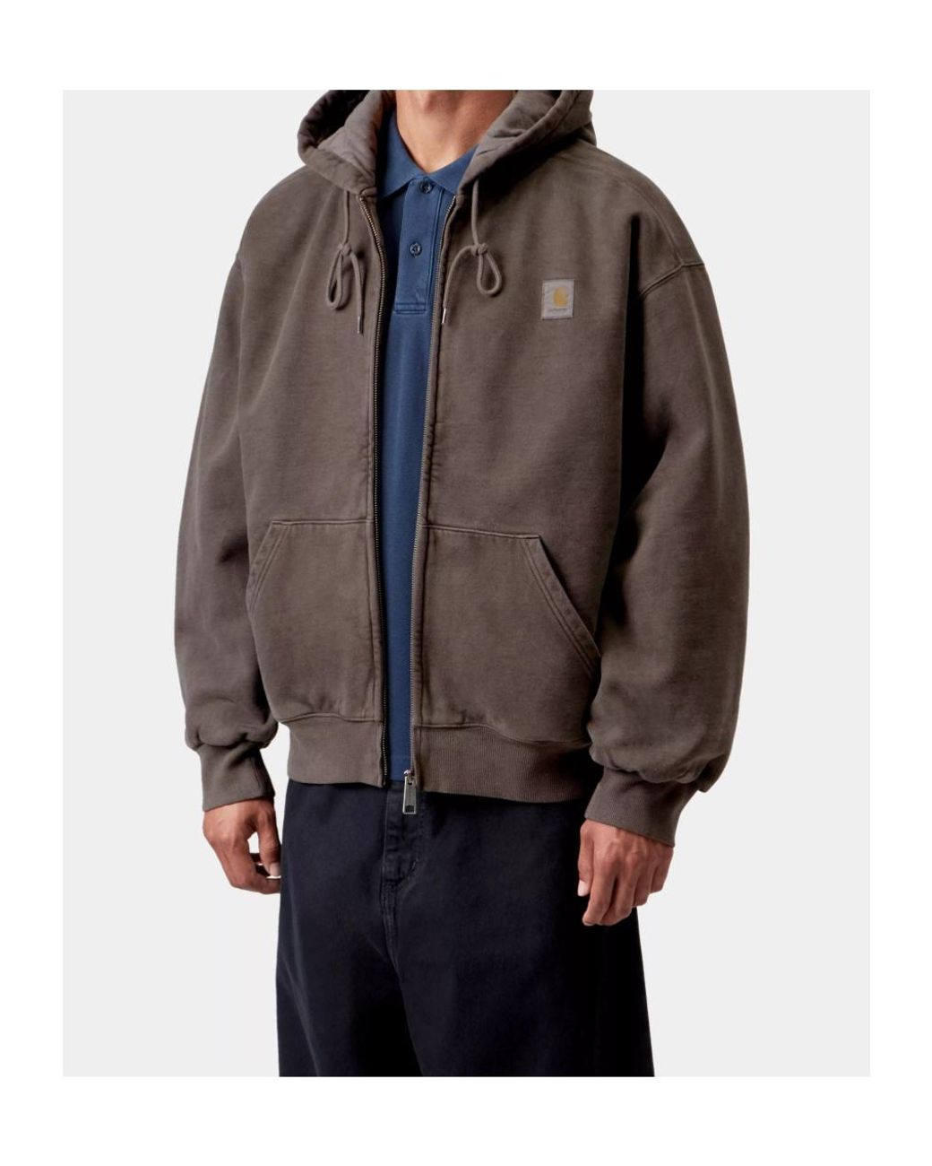 Carhartt Brown Hooded Vista Jacket for men