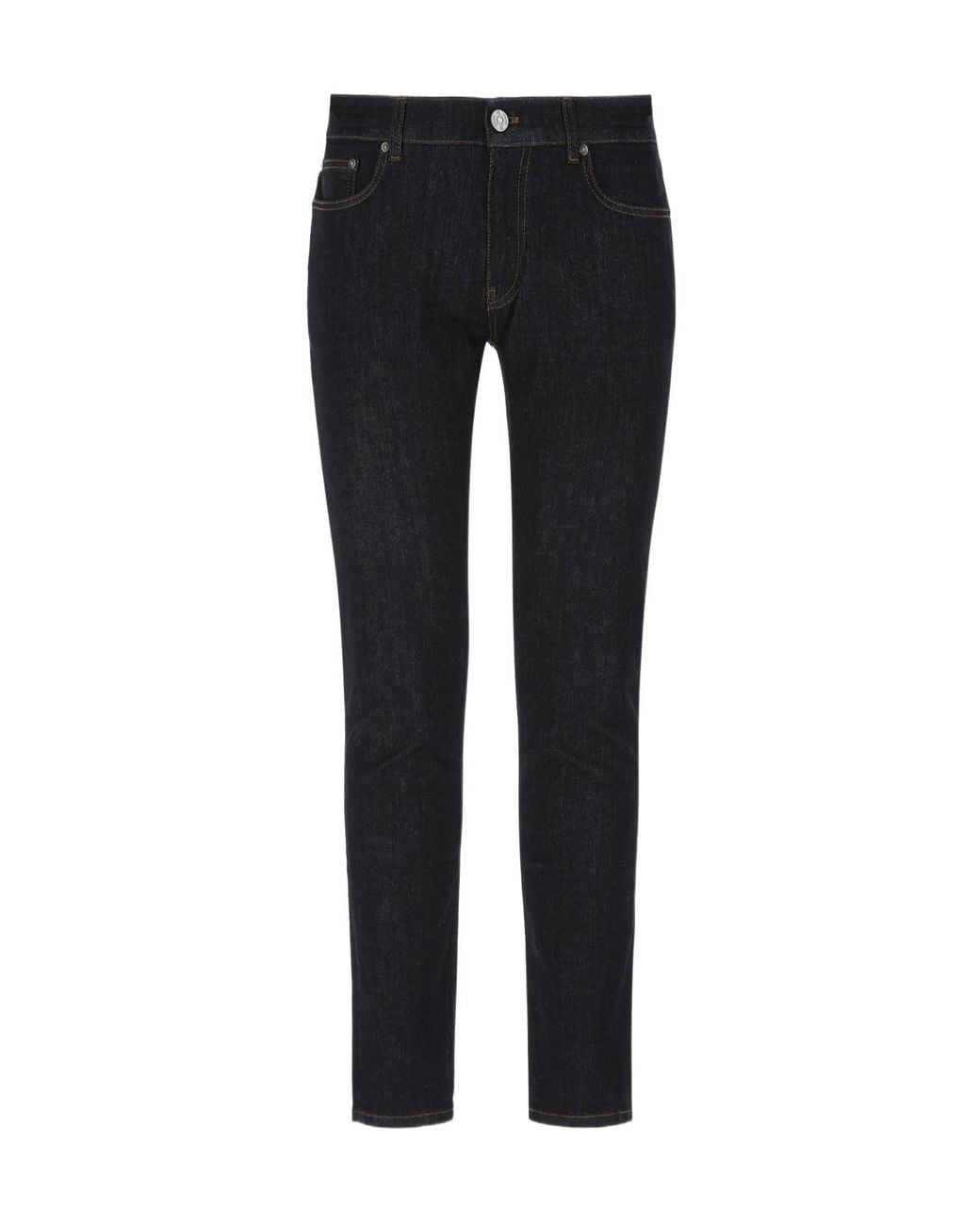 Pt Pantaloni Black Mid-Rise Slim Fit Jeans for men
