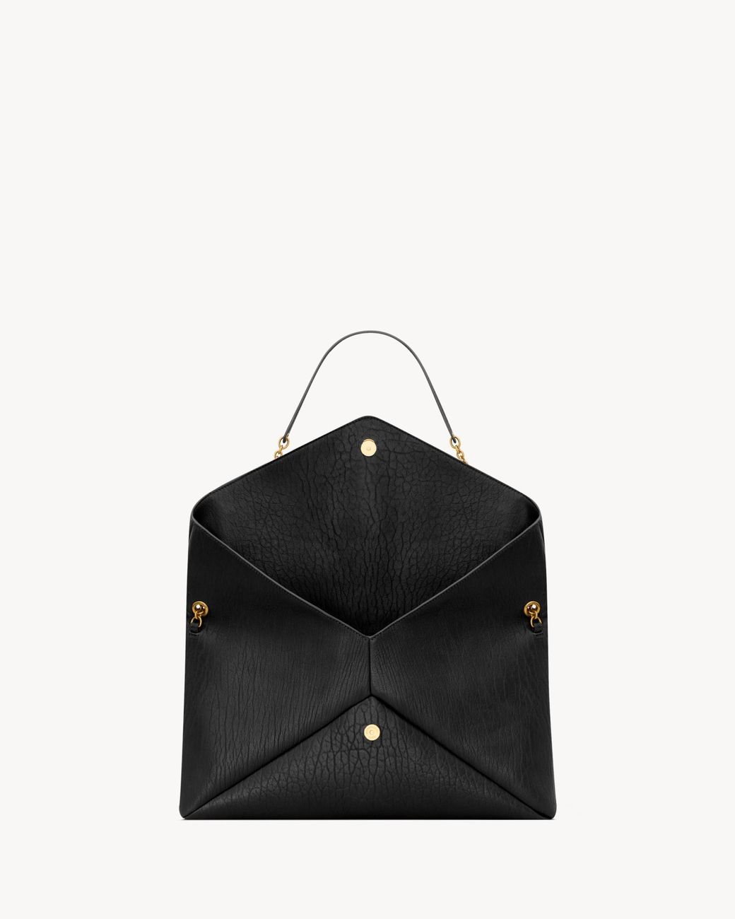 Saint Laurent Black Cassandre Xxl Envelope Pouch
