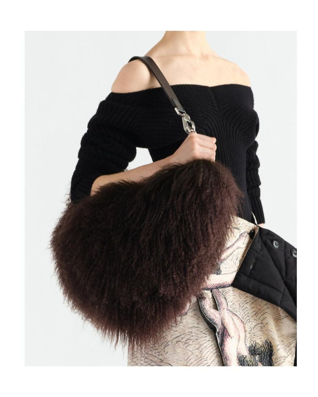 Lemaire Black Quiver Clip Bag