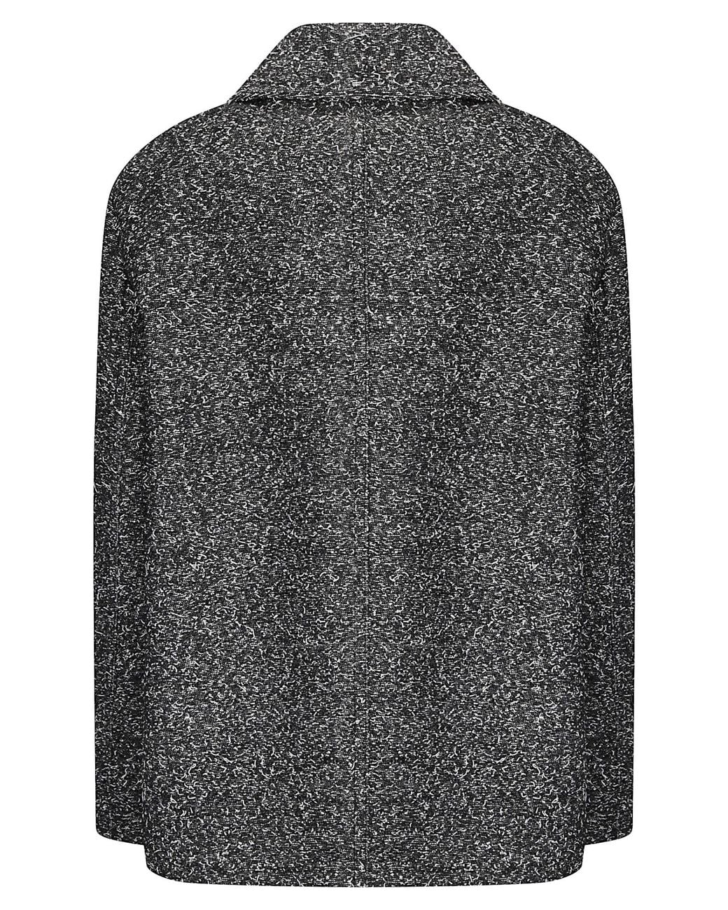 Sportmax Gray Double-Breasted Coat