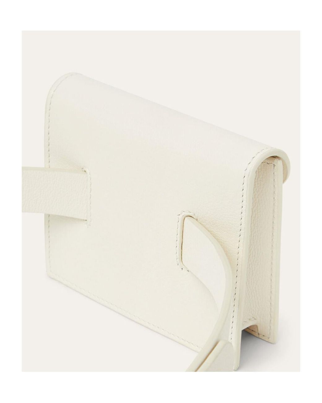 Loro Piana White Extra Pochette Belt Fanny Pack