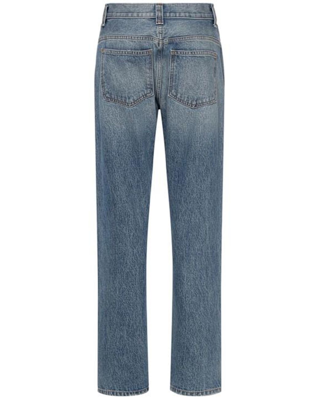 Khaite Blue Callum Denim Straight Jeans