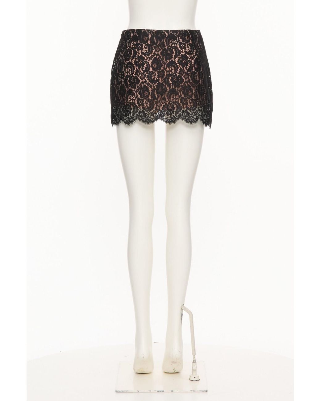 Valentino Black Zippered Skirt