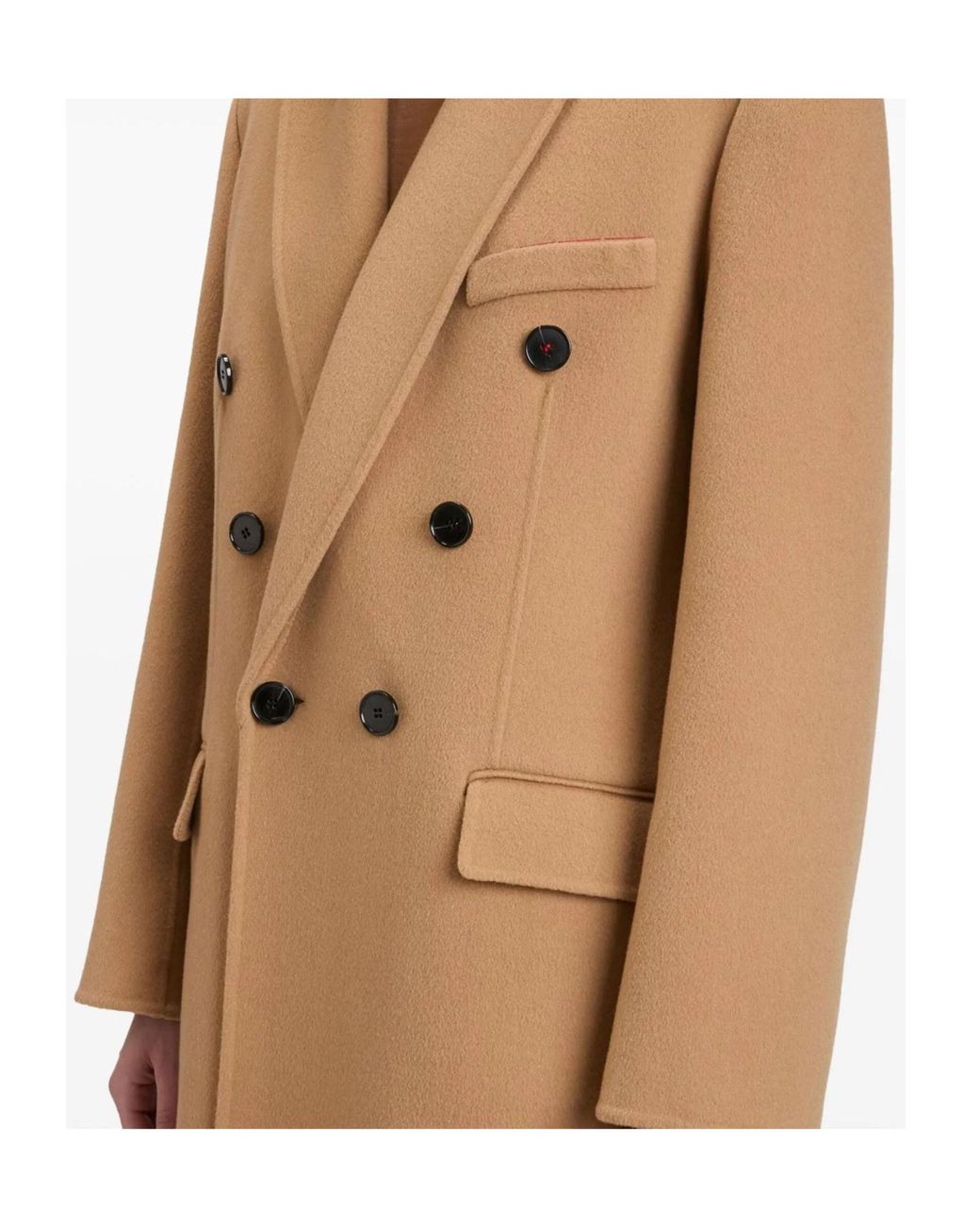 Victoria Beckham Natural Double Faced Overcoat
