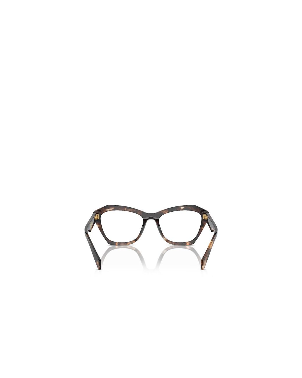 Prada White Eyewear Butterfly Frame Glasses