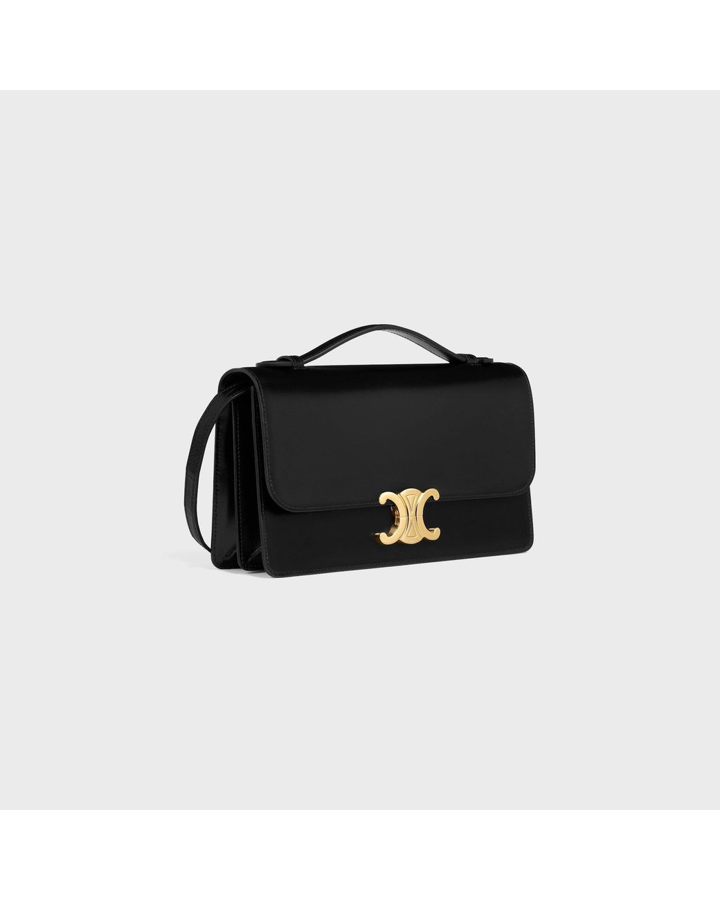 Céline Black Medium Triomphe Folio