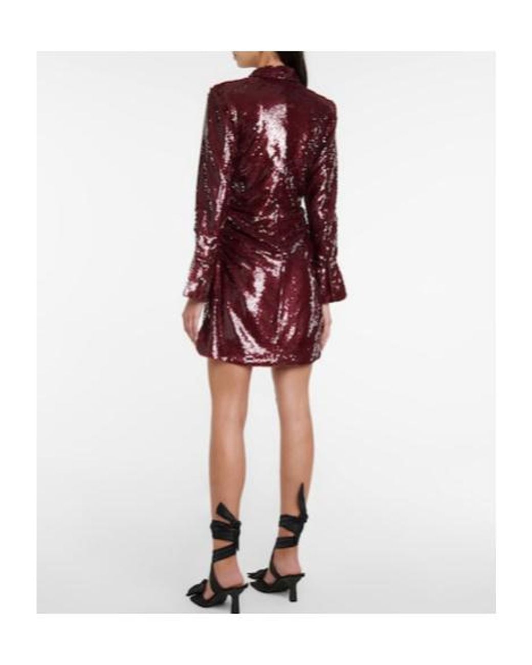 Ganni Red Sequin Dress