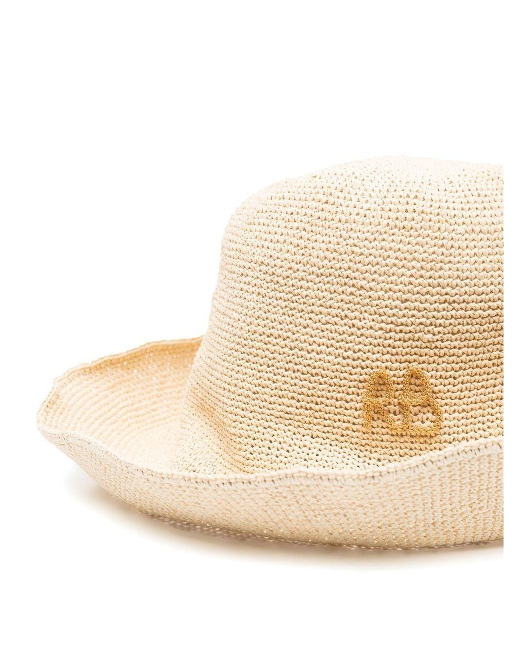 Ruslan Baginskiy Natural Straw Detail Hat