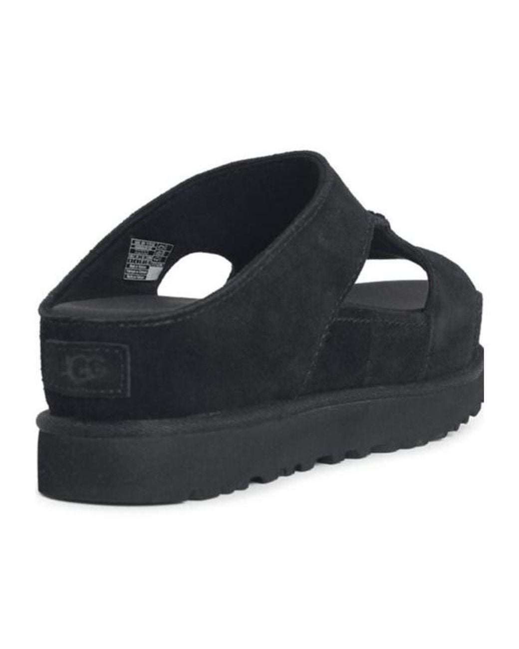 Ugg Black Goldenstar Hi Cutout Slides