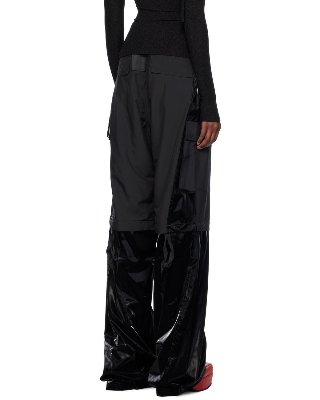 OTTOLINGER Black Raw-Cut Finish Trousers