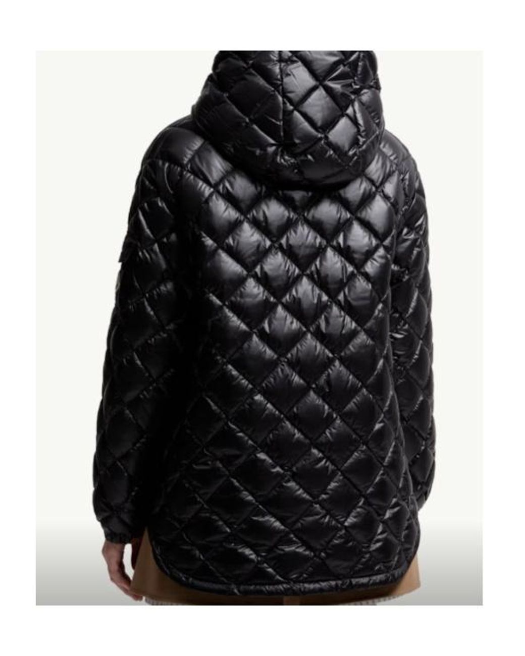 Moncler Black Camicia Zip-Up Quilted Jacket
