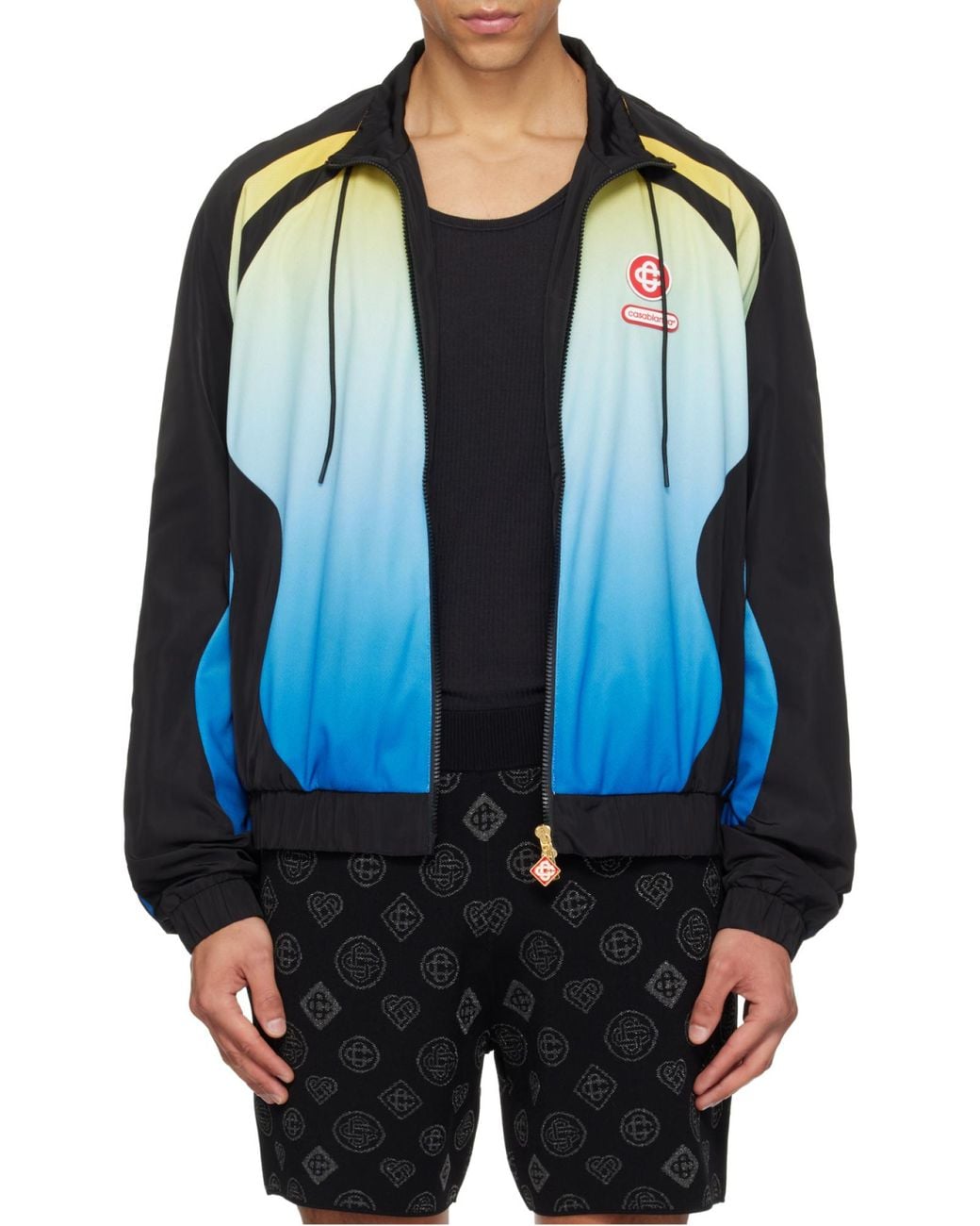 Casablanca Blue Balck Gradient Jacket for men